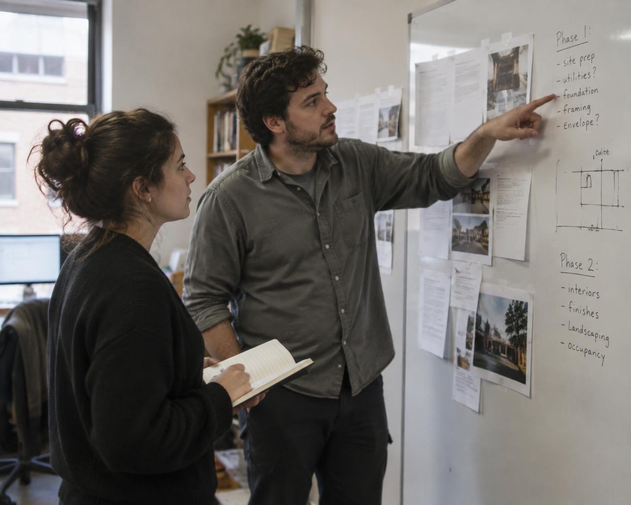 Specialists planning an internal tool build